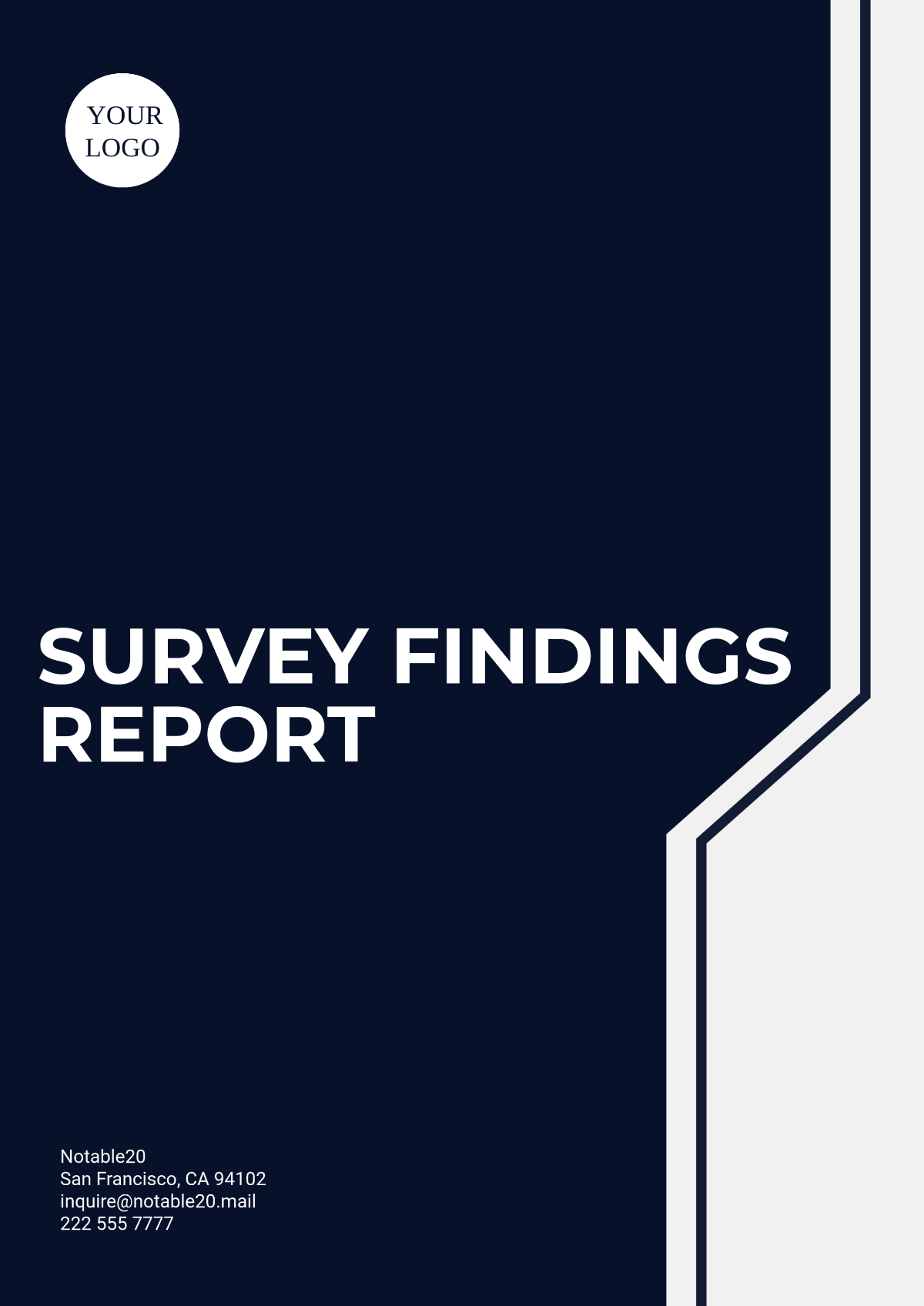 Survey Findings Report Template - Edit Online & Download