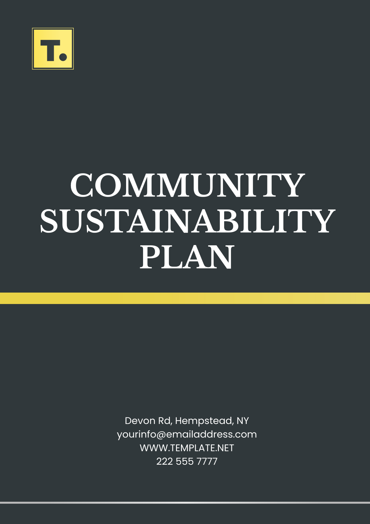 Community Sustainability Plan Template - Edit Online & Download