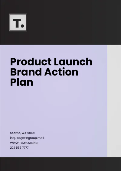 Free Product Launch Brand Action Plan Template to Edit Online