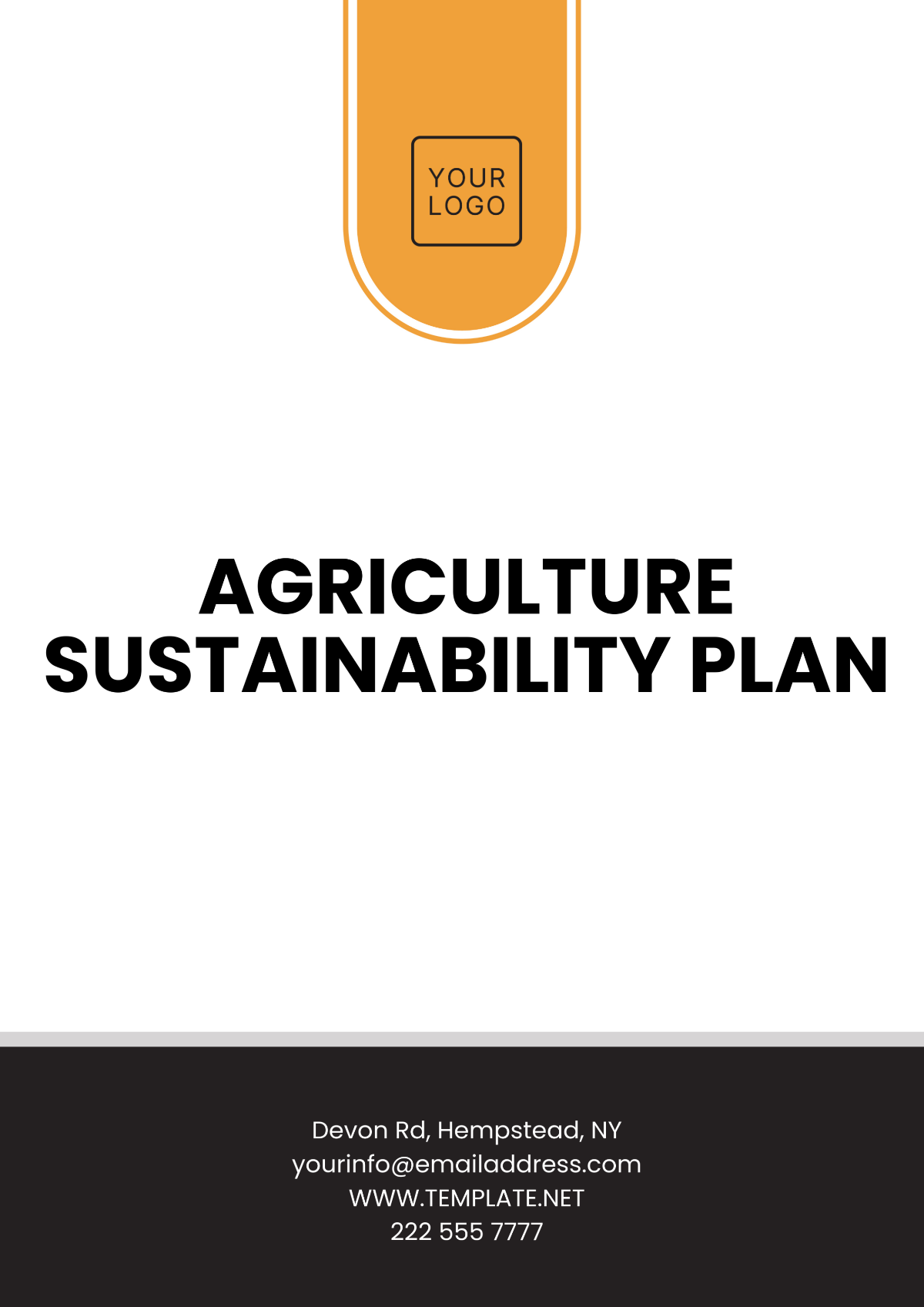 Agriculture Sustainability Plan Template - Edit Online & Download