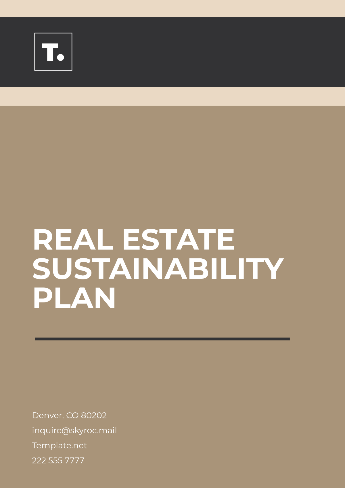 Real Estate Sustainability Plan Template - Edit Online & Download