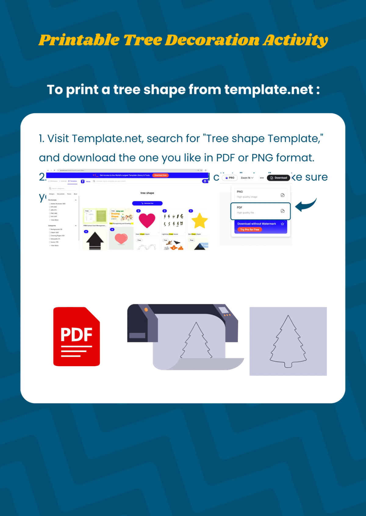 Free Printable Tree Decoration Activity Template to Edit Online