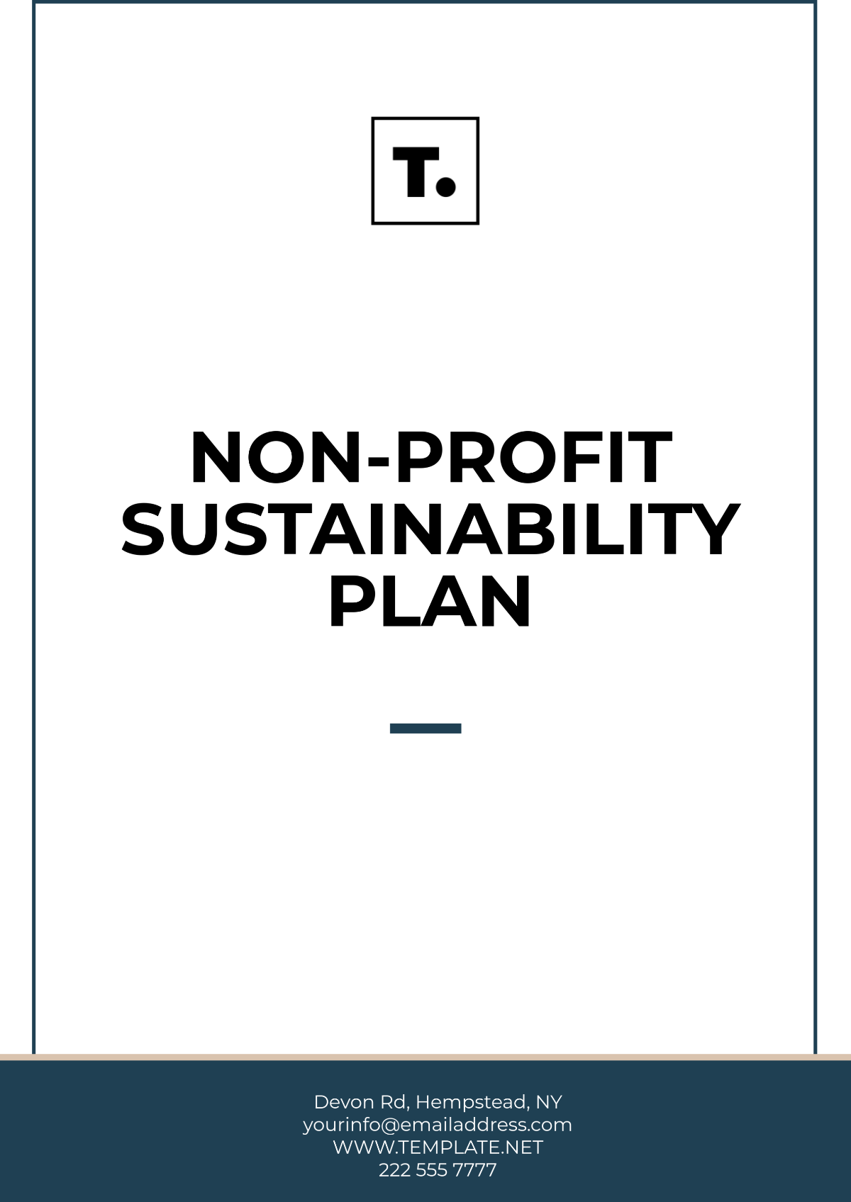 Non-Profit Sustainability Plan Template - Edit Online & Download