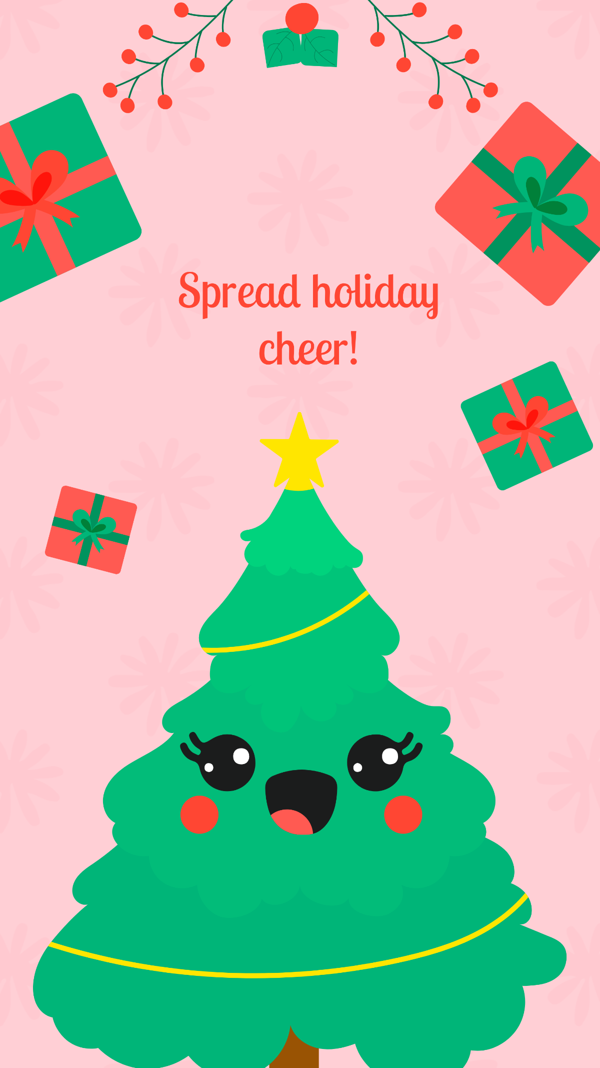 Free Cute Christmas Tree Template - Edit Online & Download