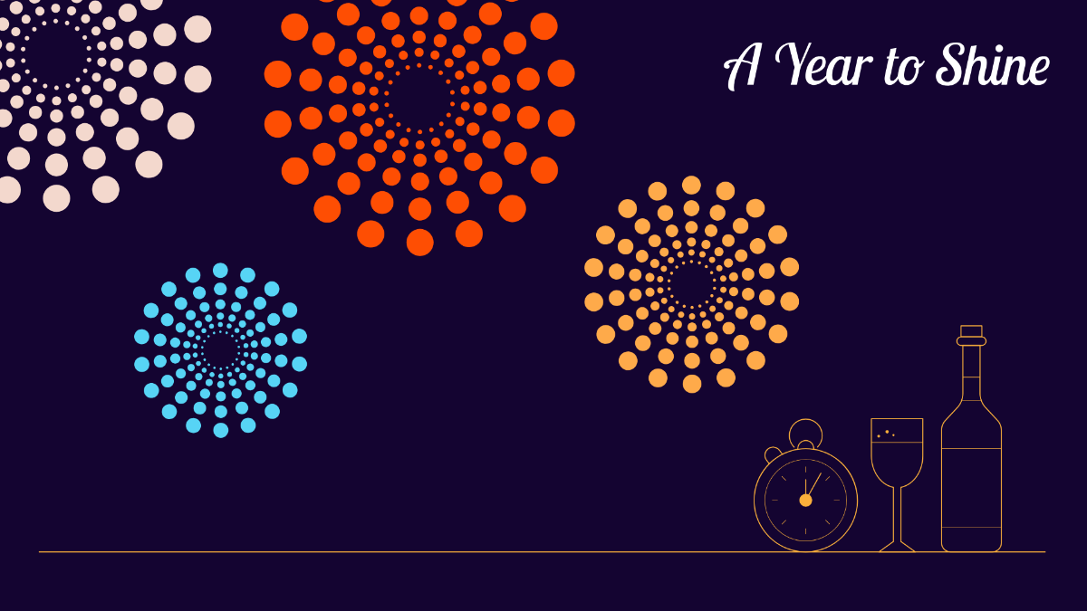 Dark New Year Background Template - Edit Online & Download