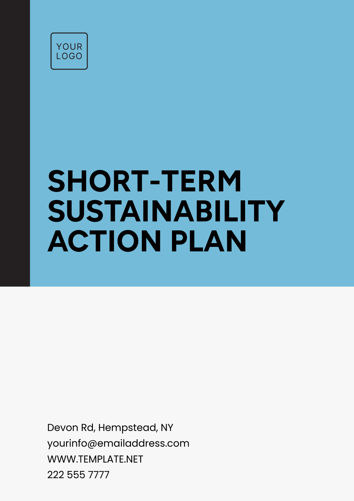 Short-Term Sustainability Action Plan Template - Edit Online & Download