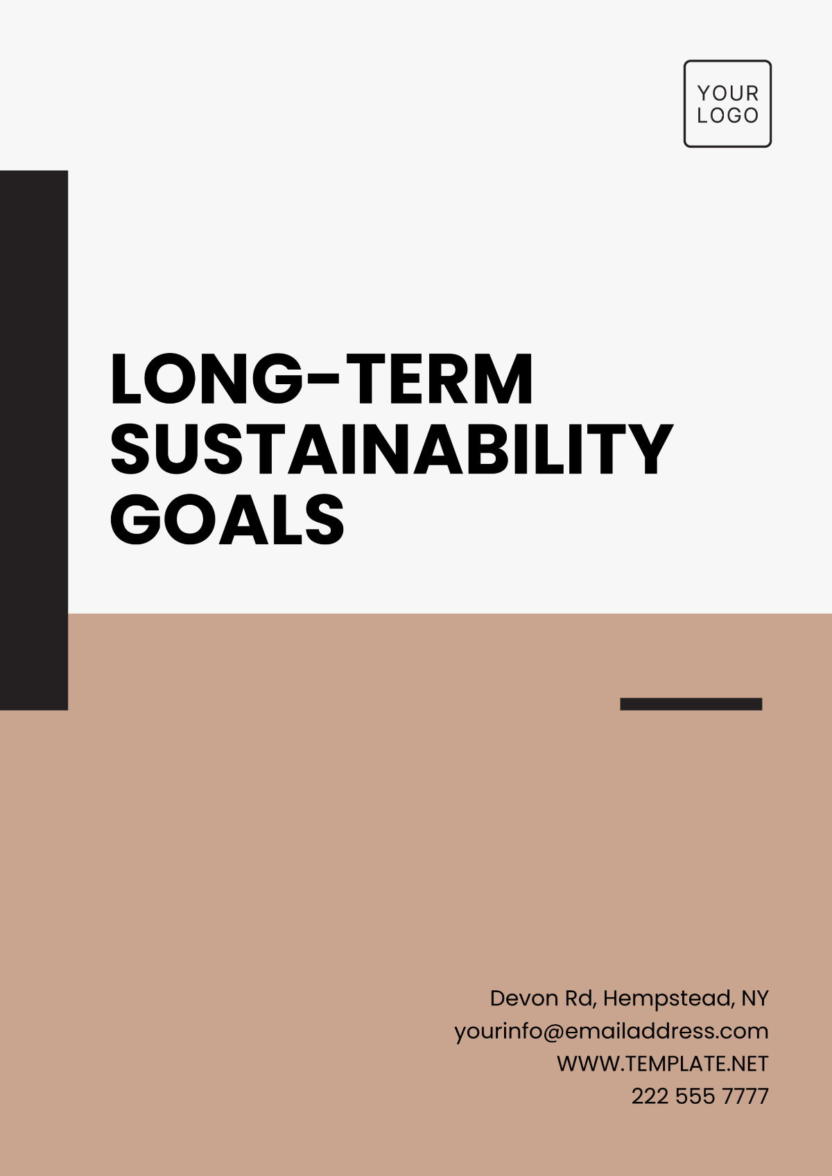 Long-Term Sustainability Goals Template - Edit Online & Download