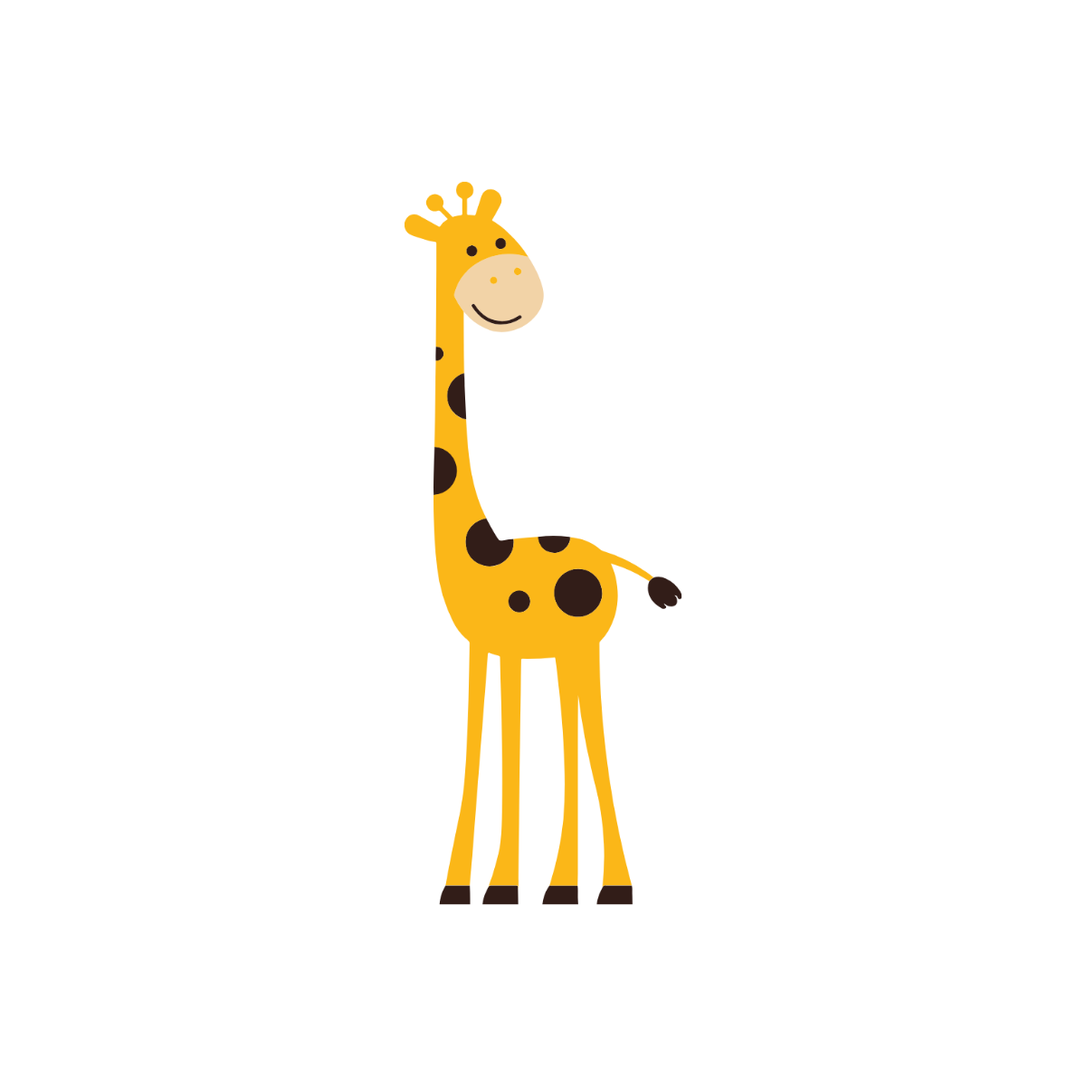 Free Simple Giraffe Clipart Template - Edit Online & Download