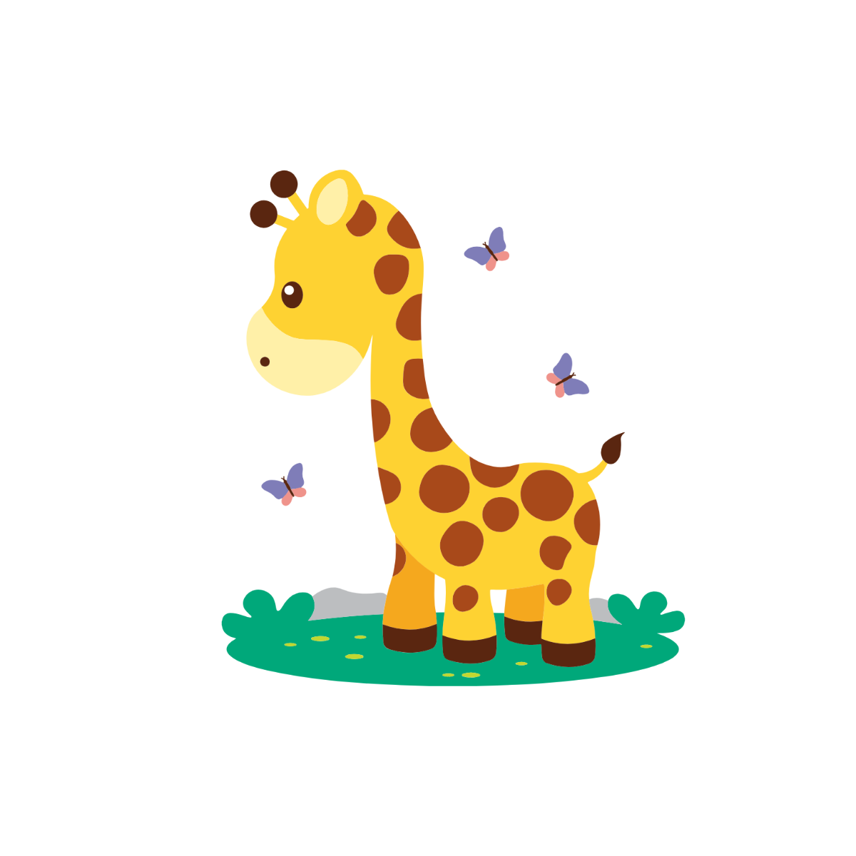 Free Transparent Giraffe Clipart Template - Edit Online & Download