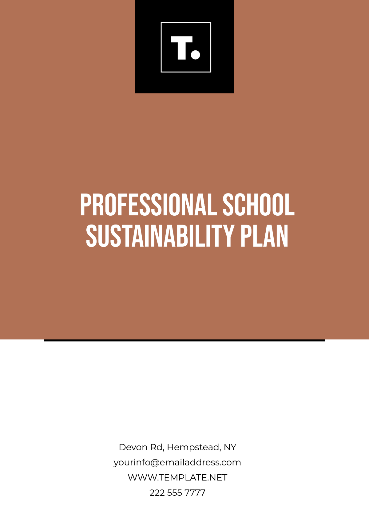 Professional School Sustainability Plan Template - Edit Online & Download