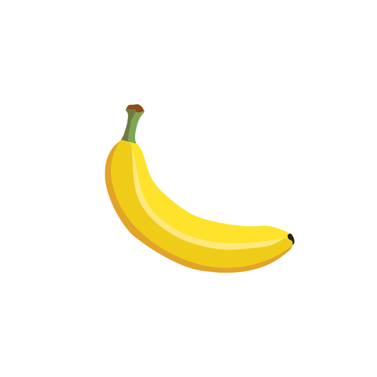 Simple Banana Clipart  - Edit Online | Template.net