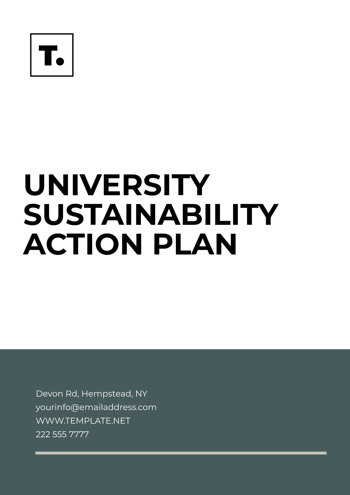 University Sustainability Action Plan Template - Edit Online & Download