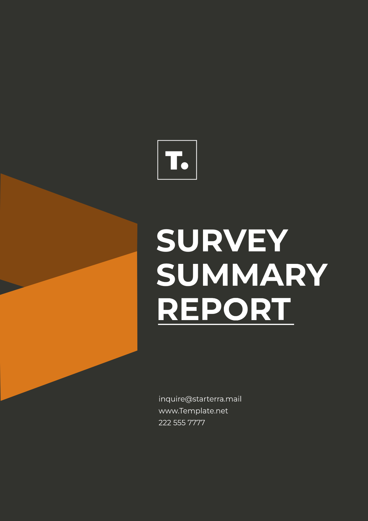 Survey Summary Report Template - Edit Online & Download