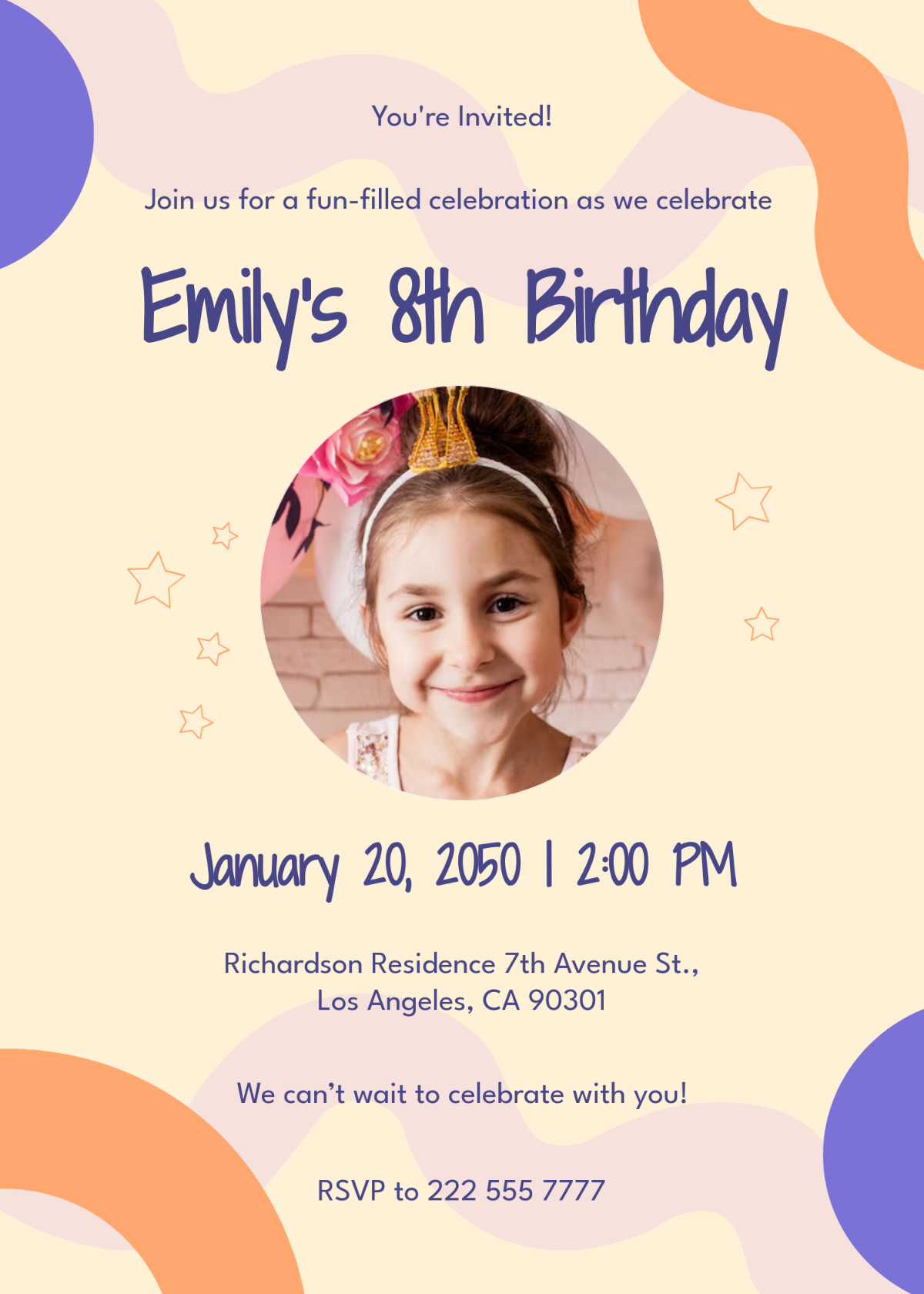 Free Birthday Invitation Template - Edit Online & Download