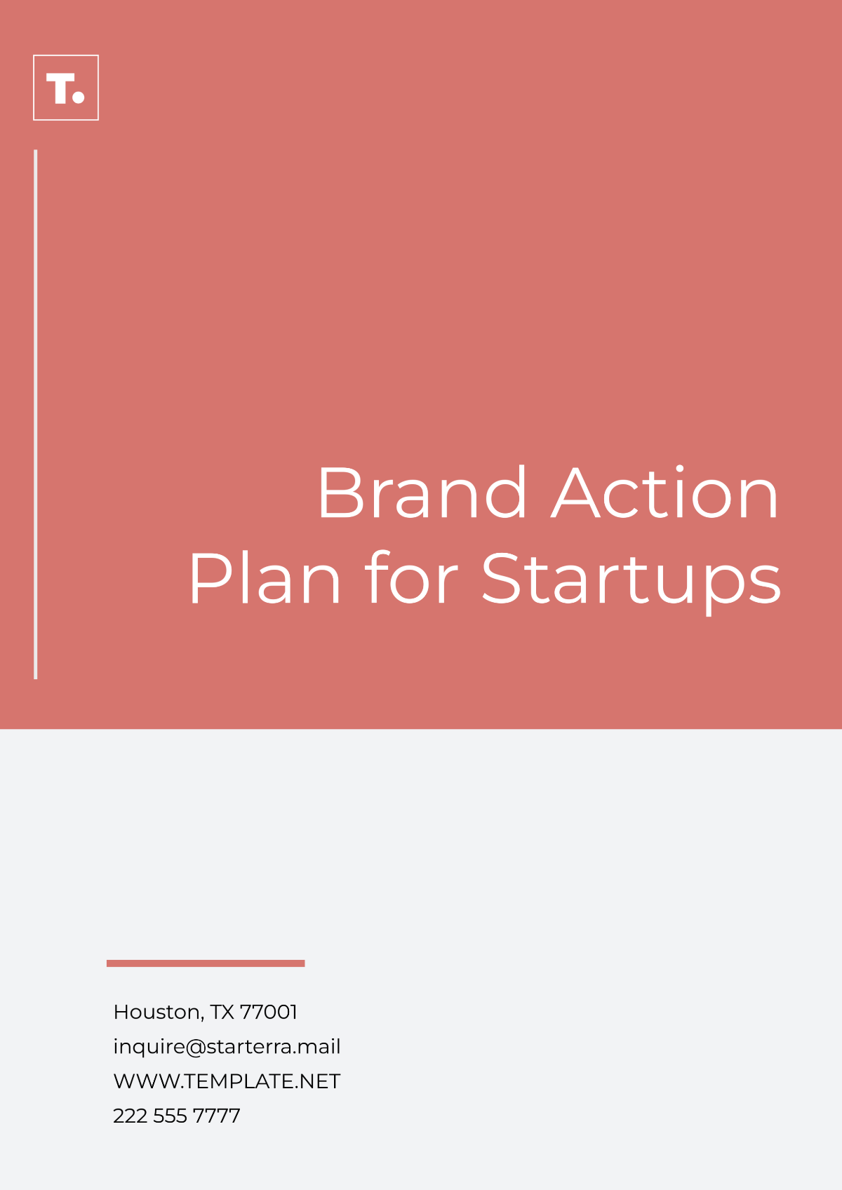 Brand Action Plan for Startups Template