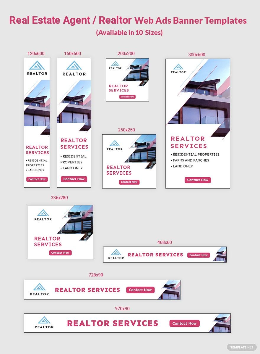 Real Estate Agent/Realtor Web Ads Template