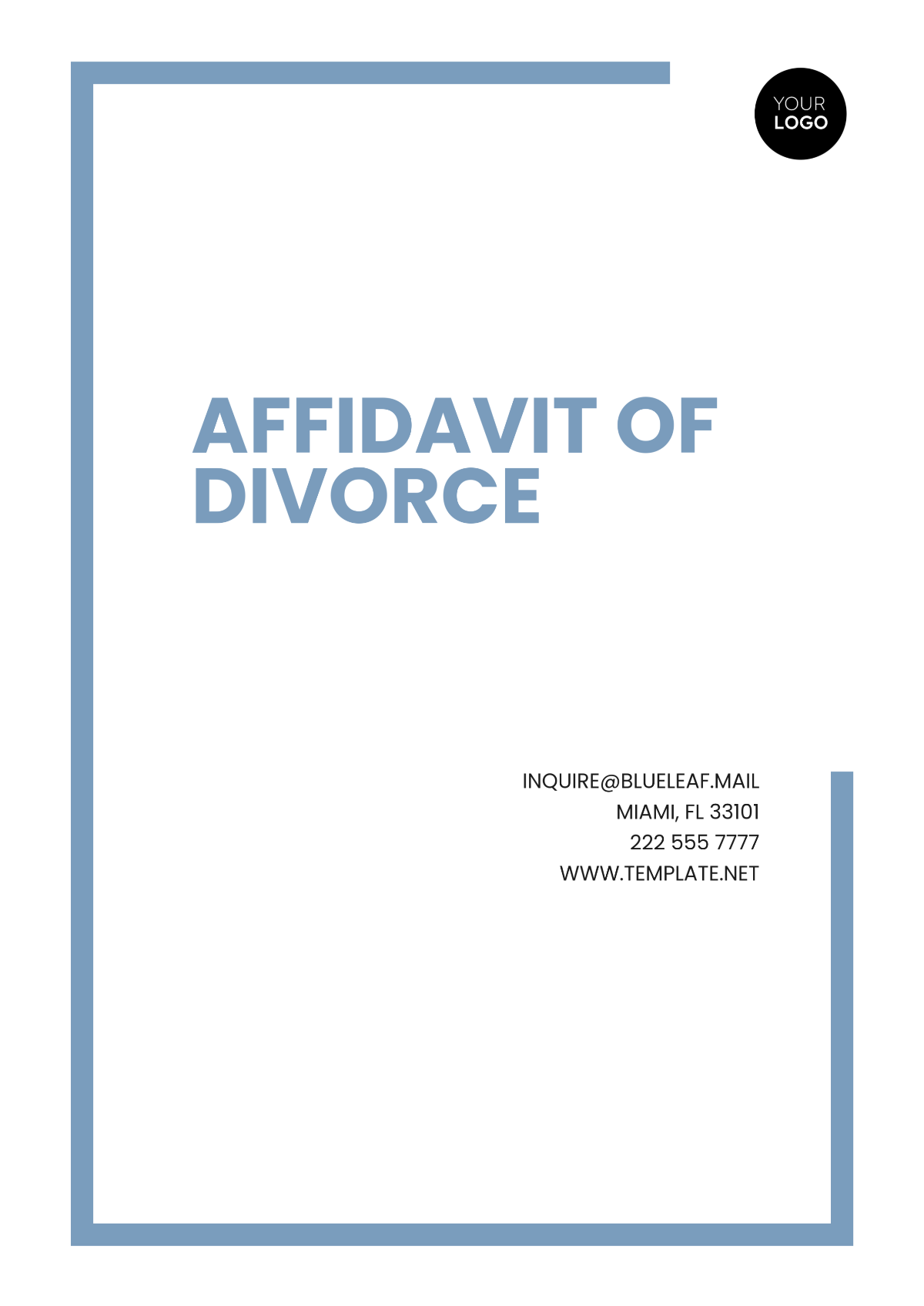 Free Affidavit Of Divorce Template To Edit Online Free Affidavit Of Divorce Template To Edit Online