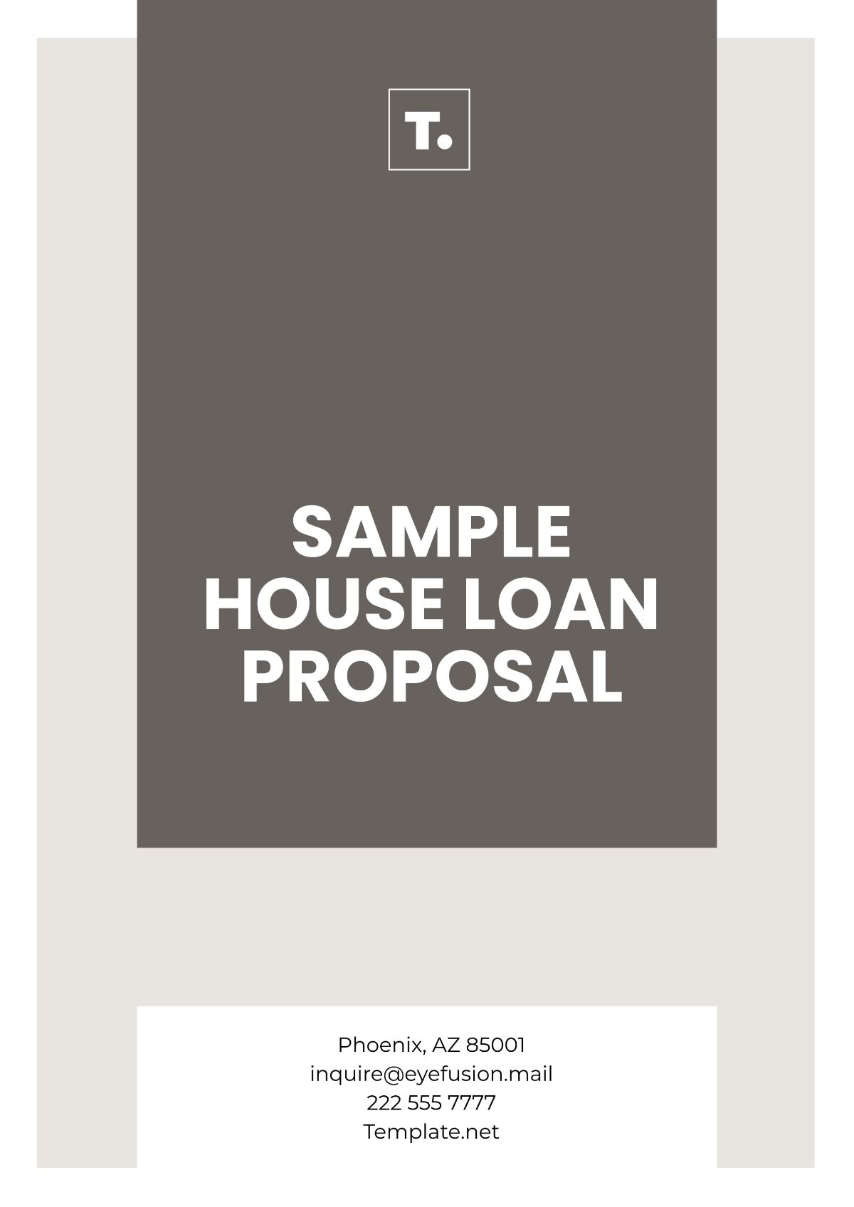 Sample House Loan Proposal Template - Edit Online & Download