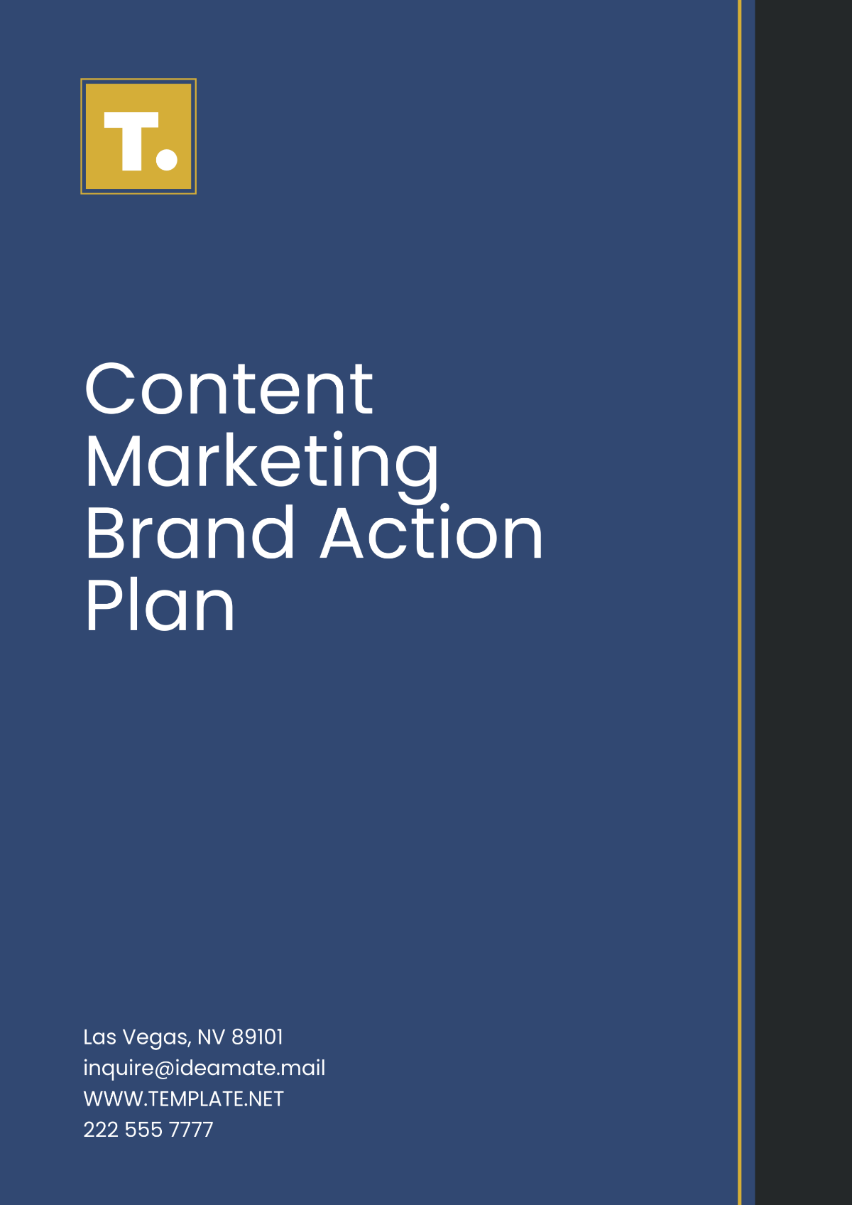 Content Marketing Brand Action Plan Template - Edit Online & Download