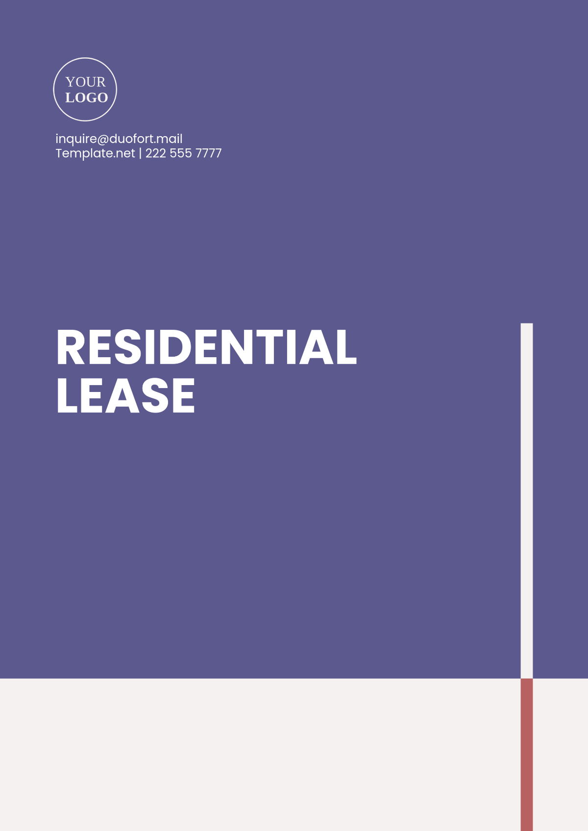 Professional Residential Lease Template - Edit Online & Download