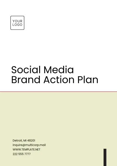Free Social Media Brand Action Plan Template to Edit Online