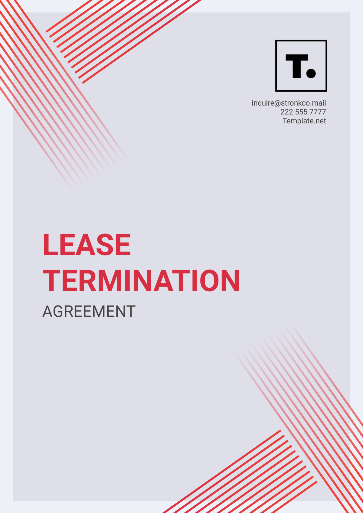 Lease Termination Agreement Template - Edit Online & Download