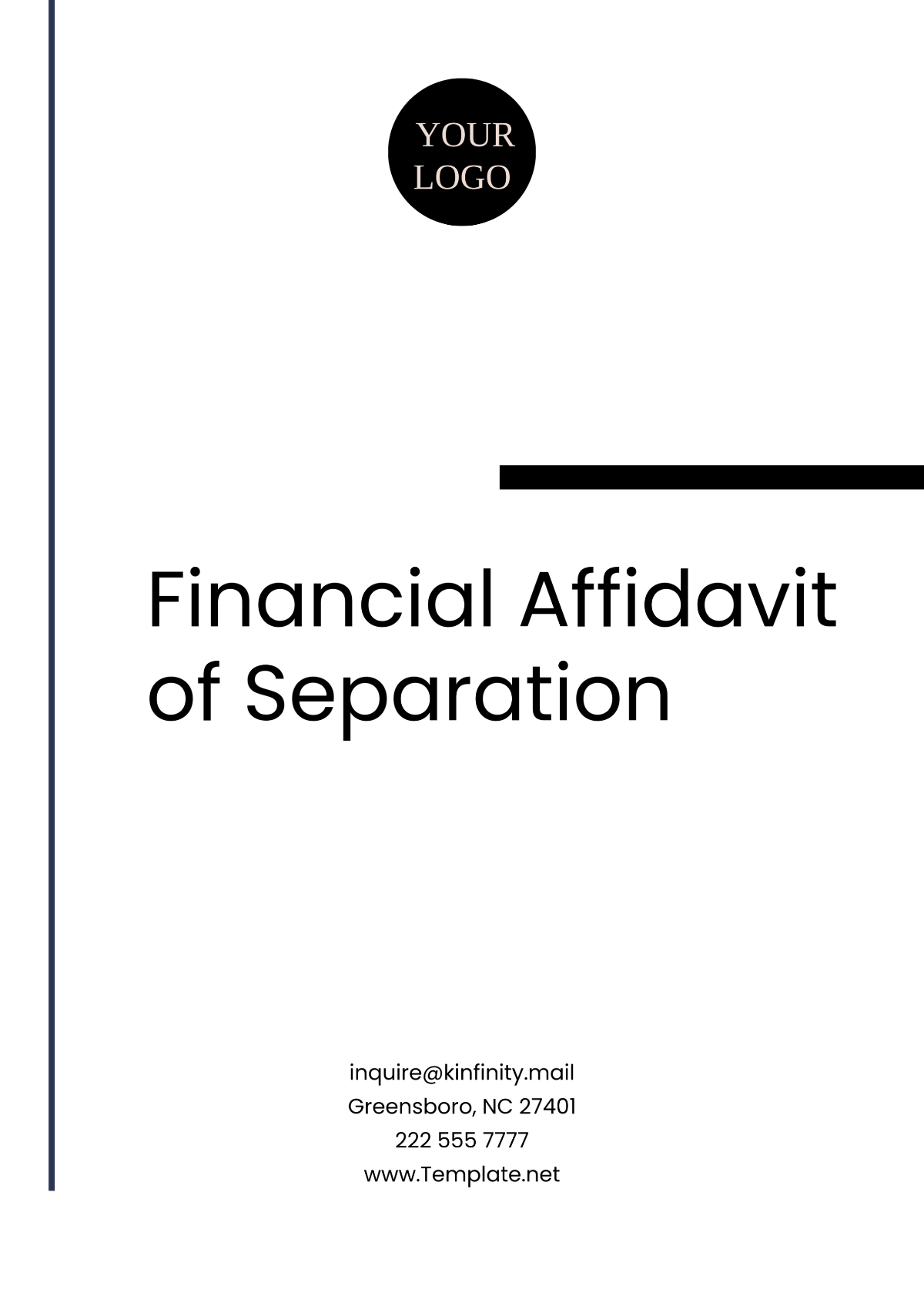 Financial Affidavit of Separation Outline Template - Edit Online & Download