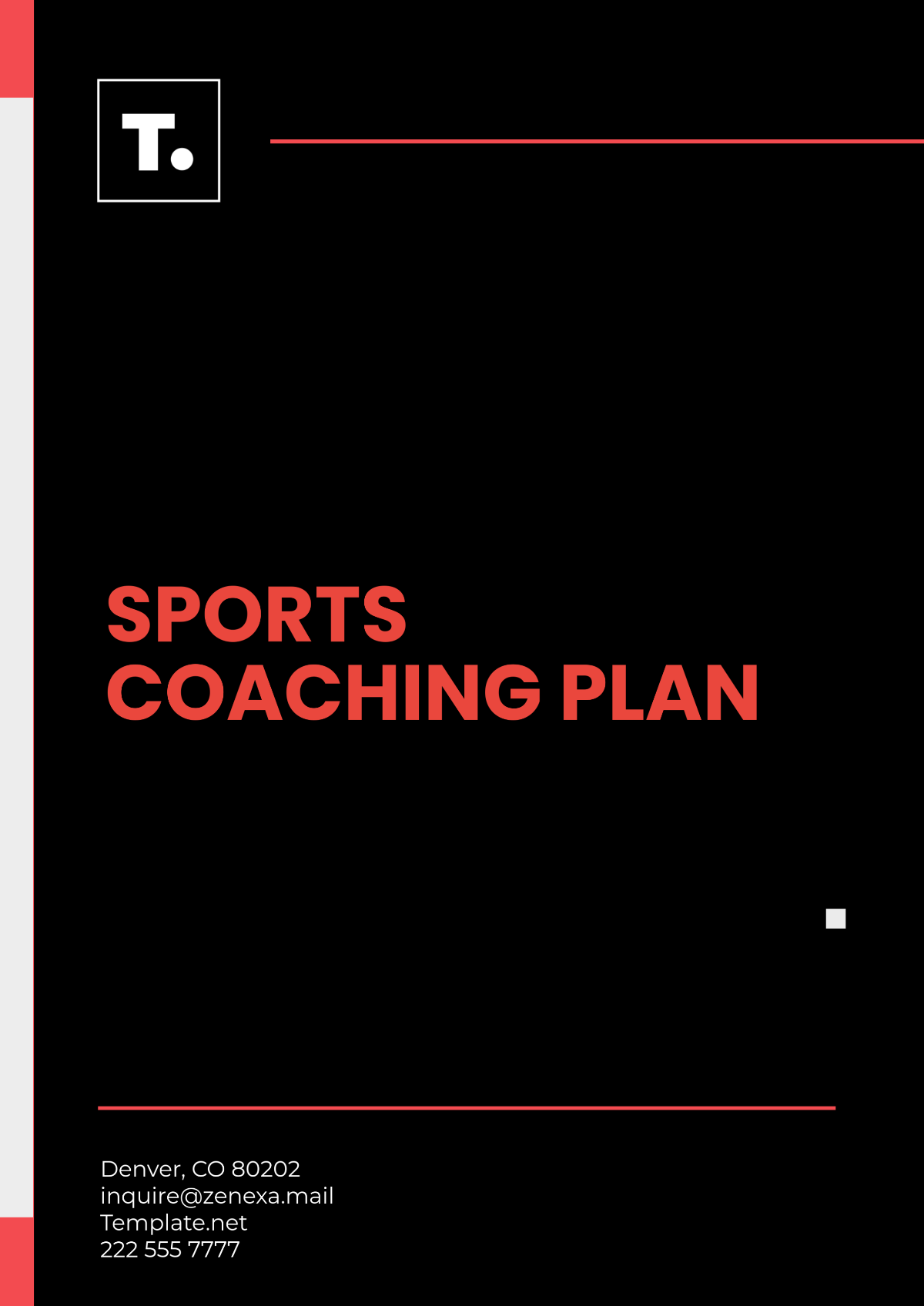 Sports Coaching Plan Template - Edit Online & Download