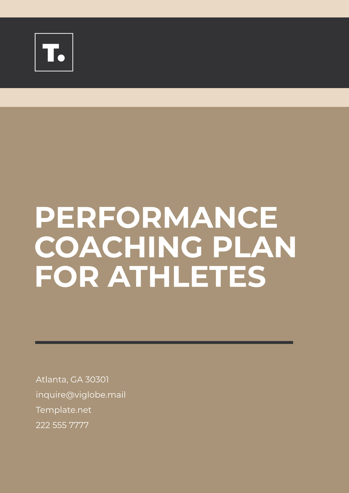 Performance Coaching Plan for Athletes Template - Edit Online & Download