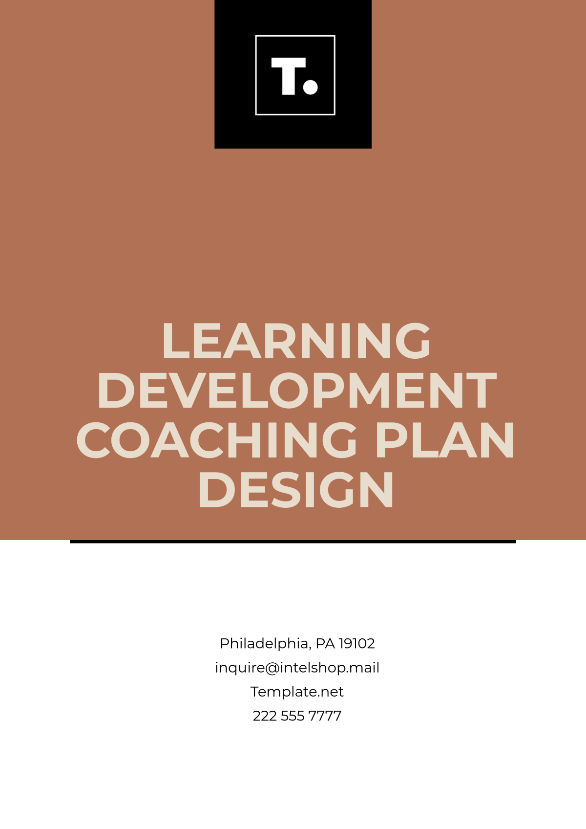 Learning Development Coaching Plan Design Template - Edit Online & Download