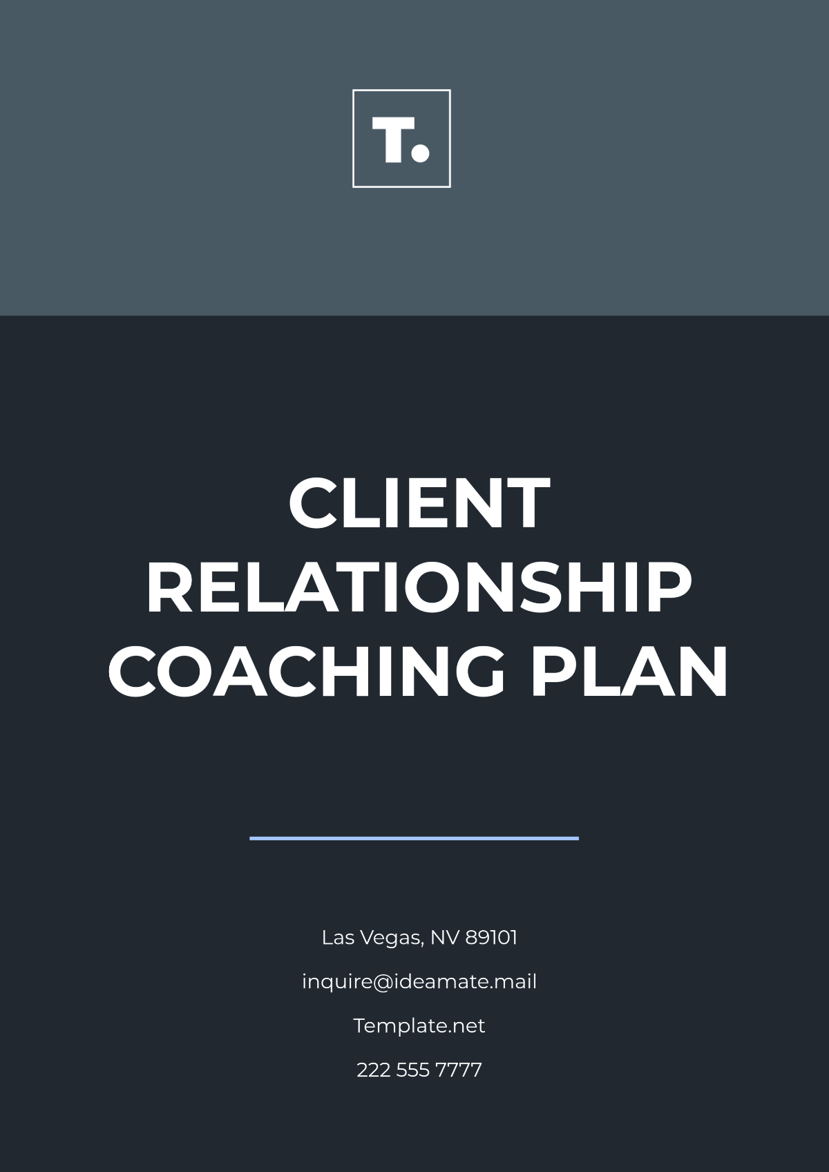 Client Relationship Coaching Plan Template - Edit Online & Download