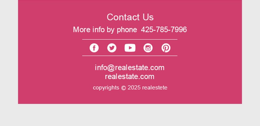 Real Estate Agent/Realtor Email Newsletter Template in PSD Download