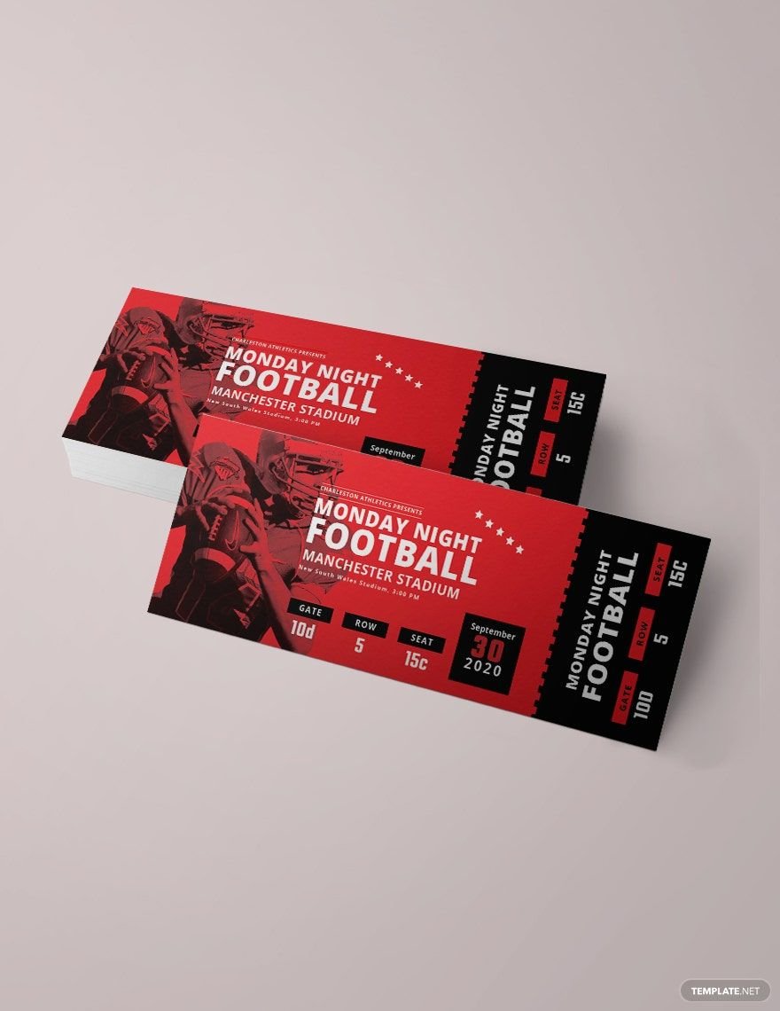 Game Ticket Template