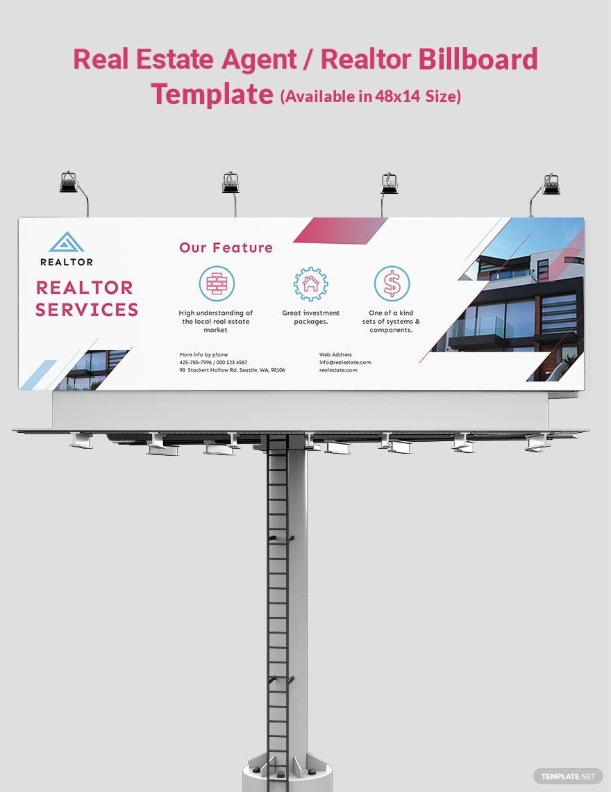 Real Estate Agent/Realtor Billboard Template