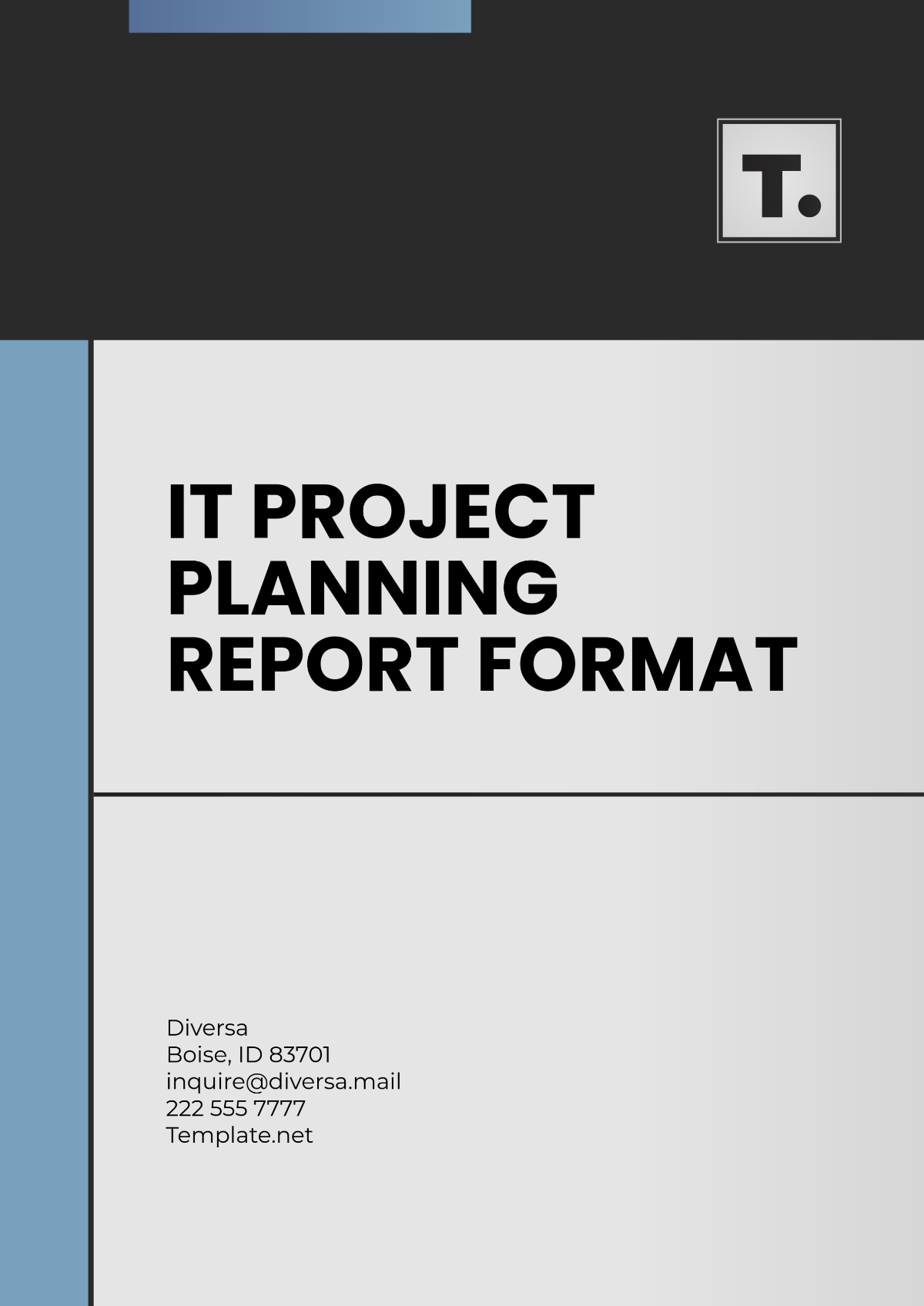 IT Project Planning Report Format Template - Edit Online & Download