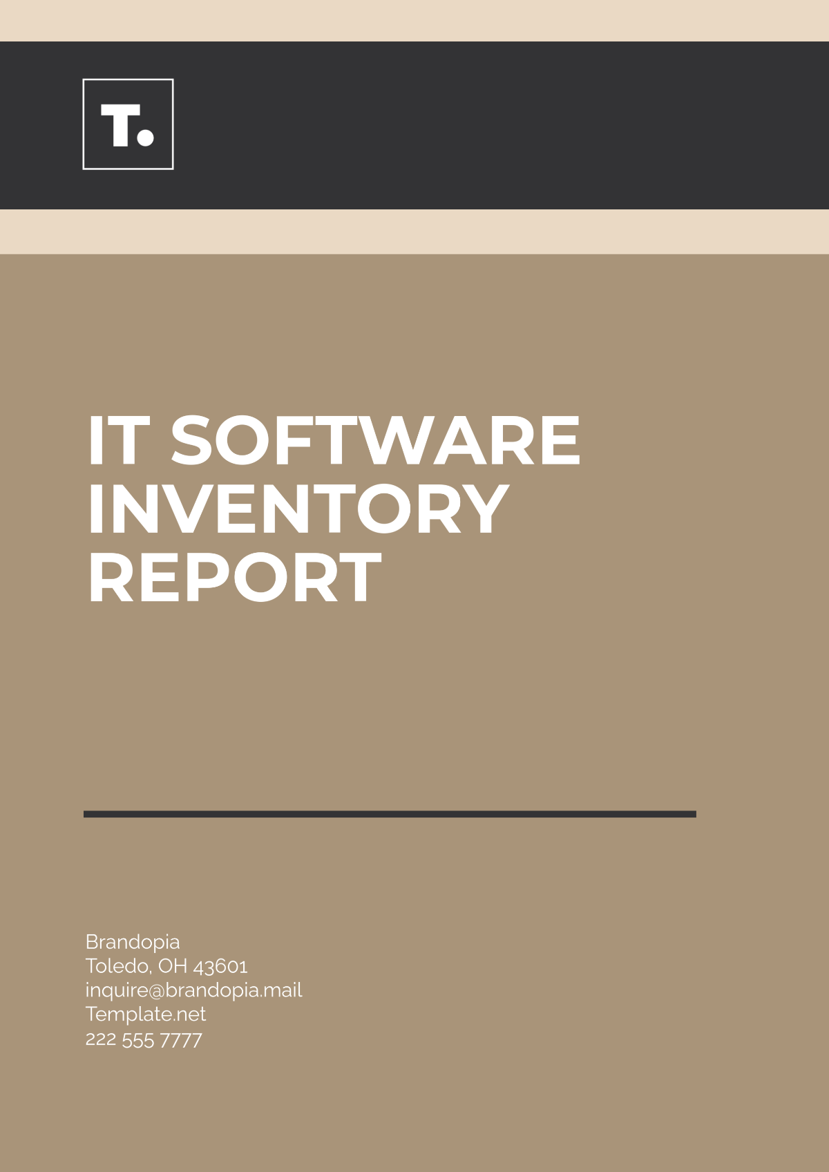 IT Software Inventory Report Template - Edit Online & Download