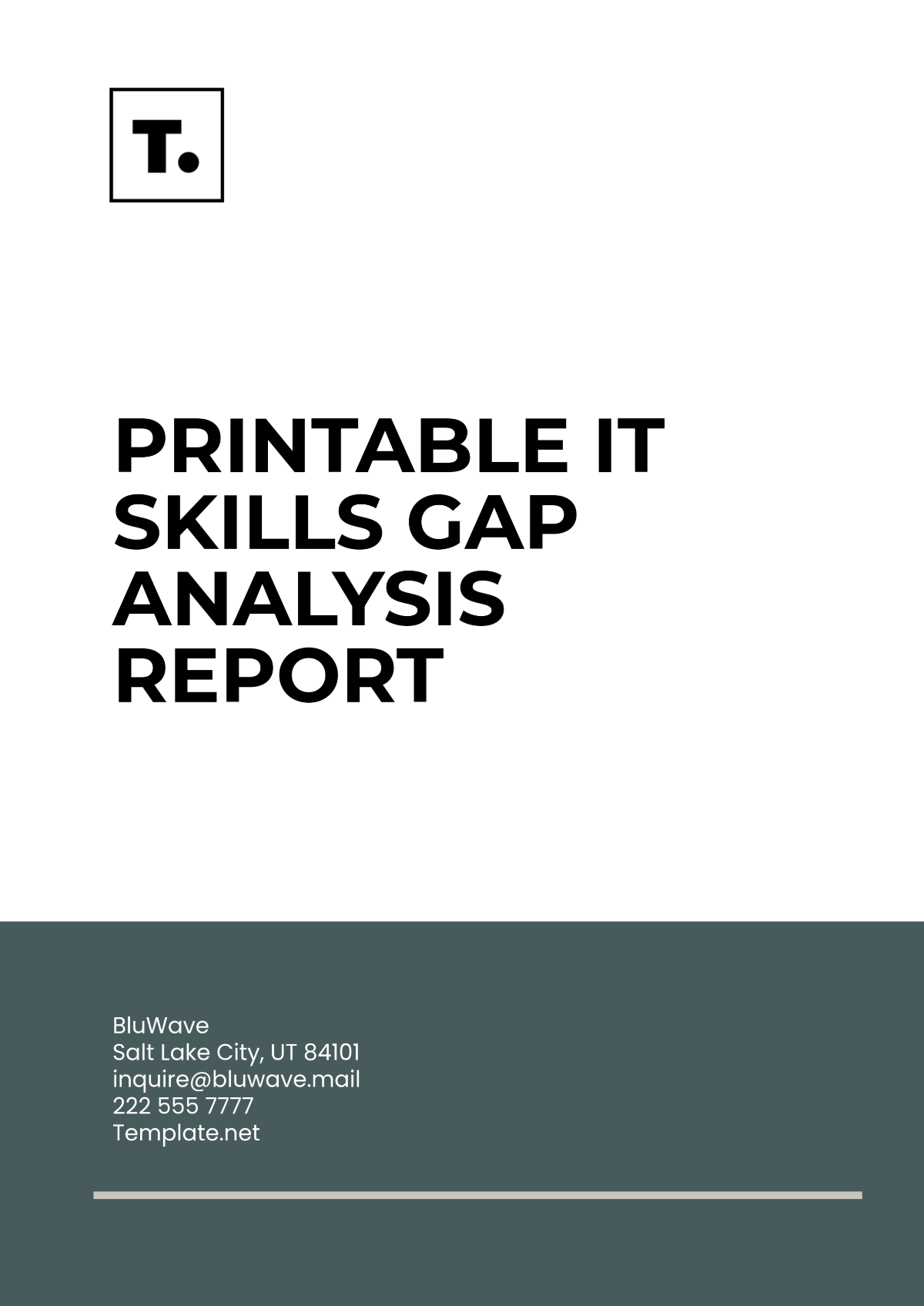 Printable IT Skills Gap Analysis Report Template - Edit Online & Download