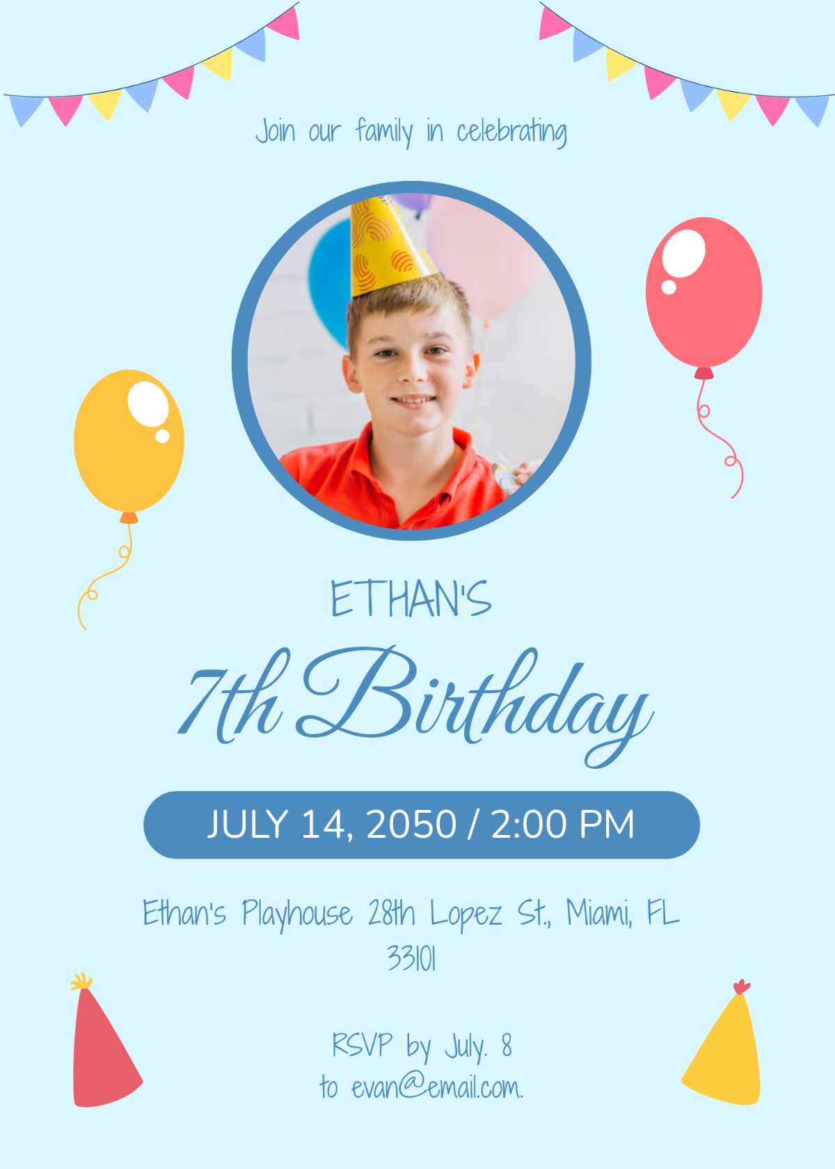 Free Boy Birthday Invitation Templates Editable And Printable Free Boy Birthday Invitation Templates Editable And Printable