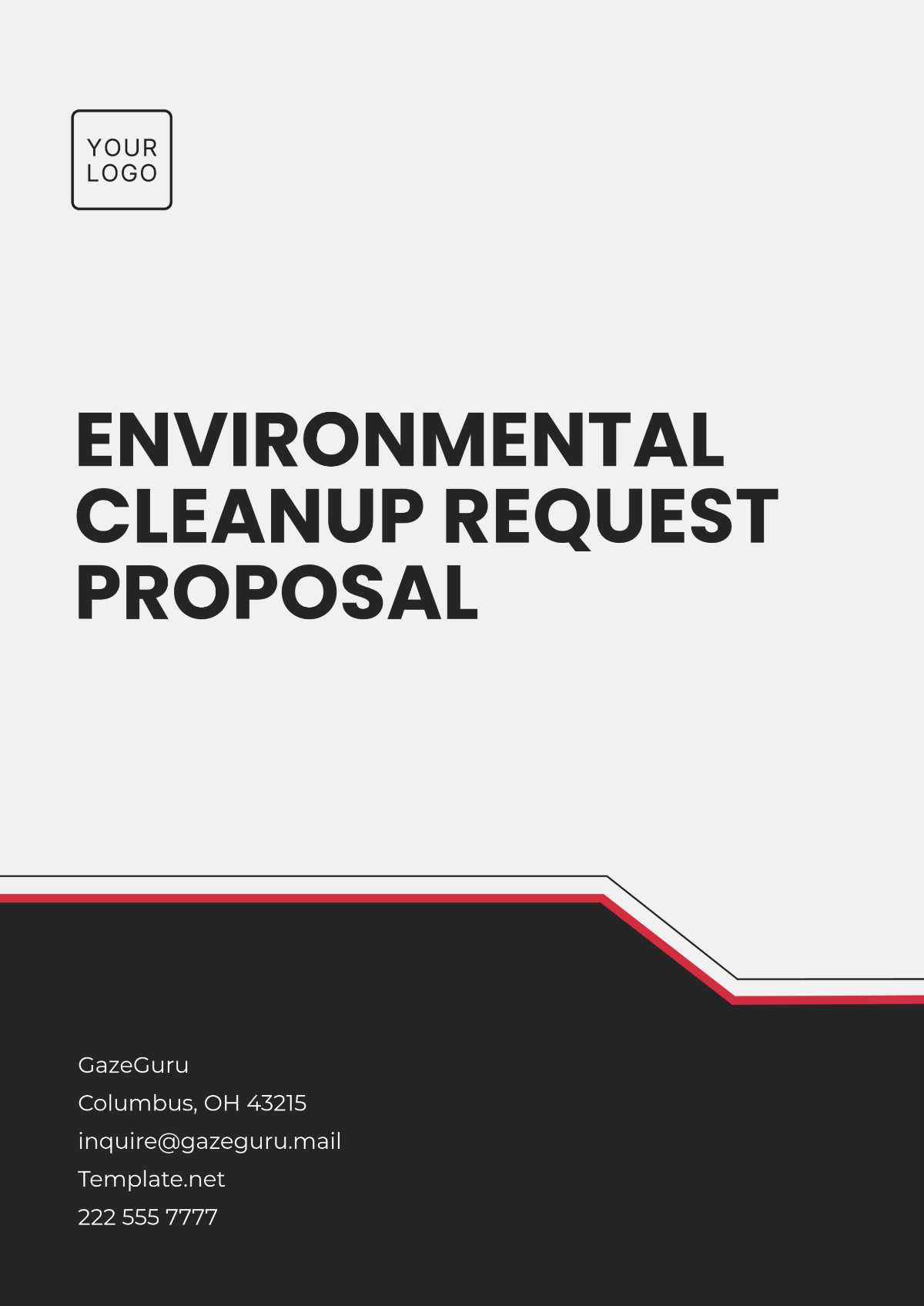 Environmental Cleanup Request Proposal Template - Edit Online & Download