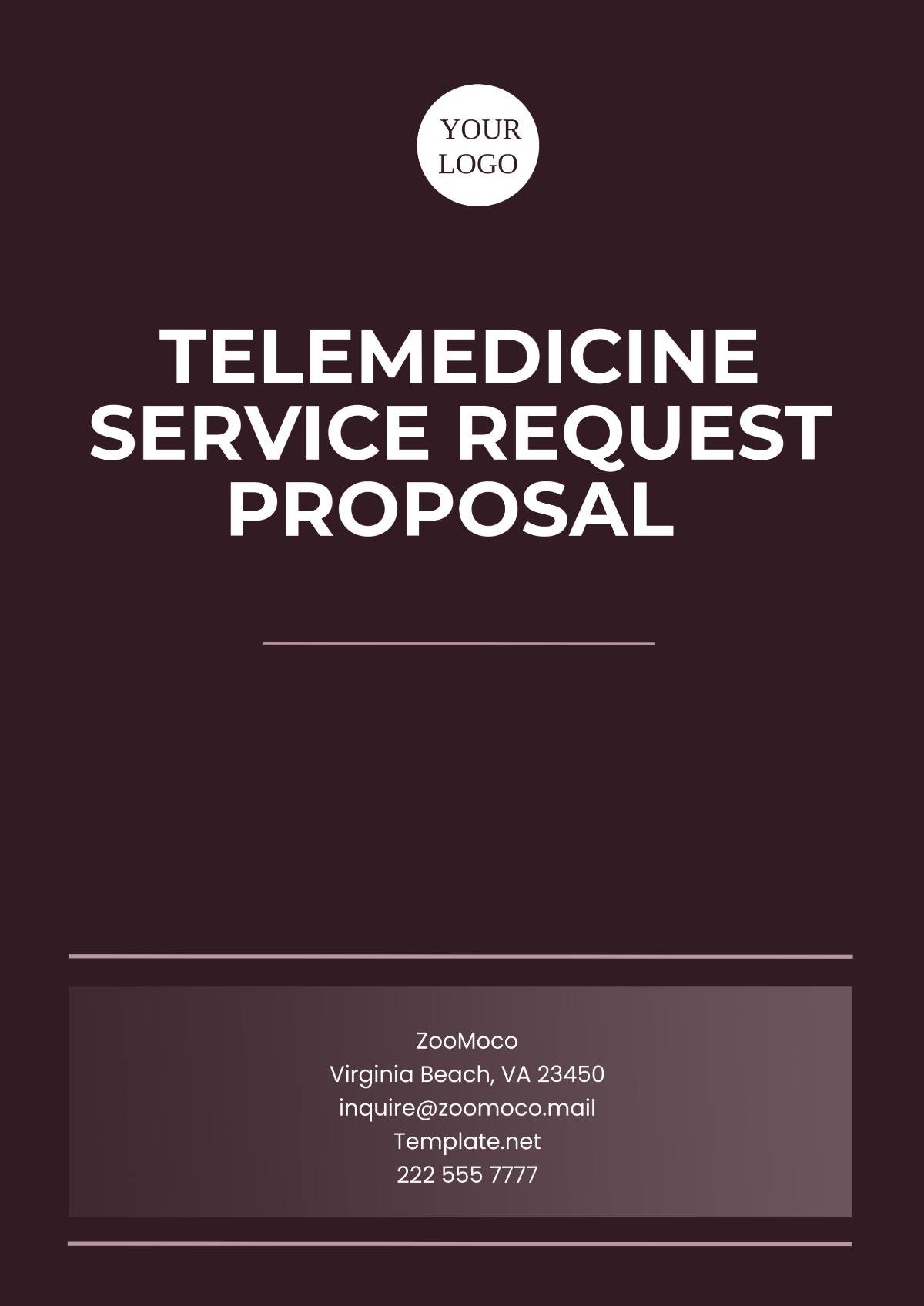 Telemedicine Service Request Proposal Template - Edit Online & Download