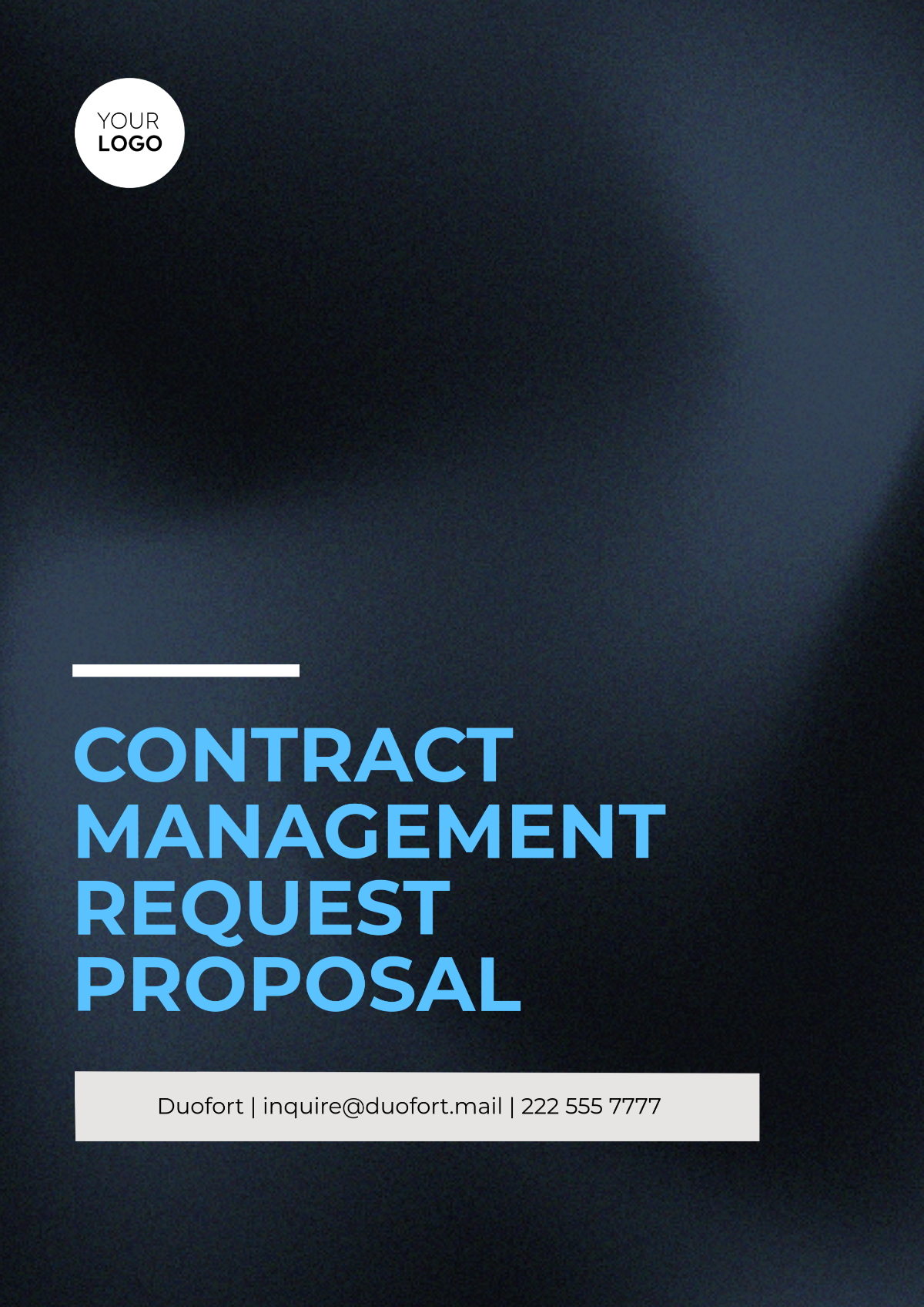 Contract Management Request Proposal Template - Edit Online & Download