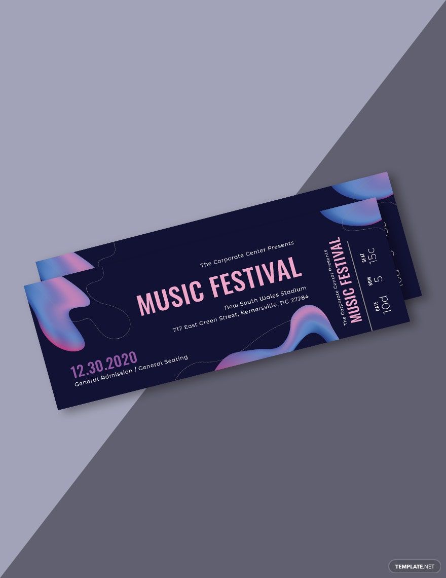 Free Editable Ticket Templates In PSD To Download Free Editable Ticket Templates In PSD To Download