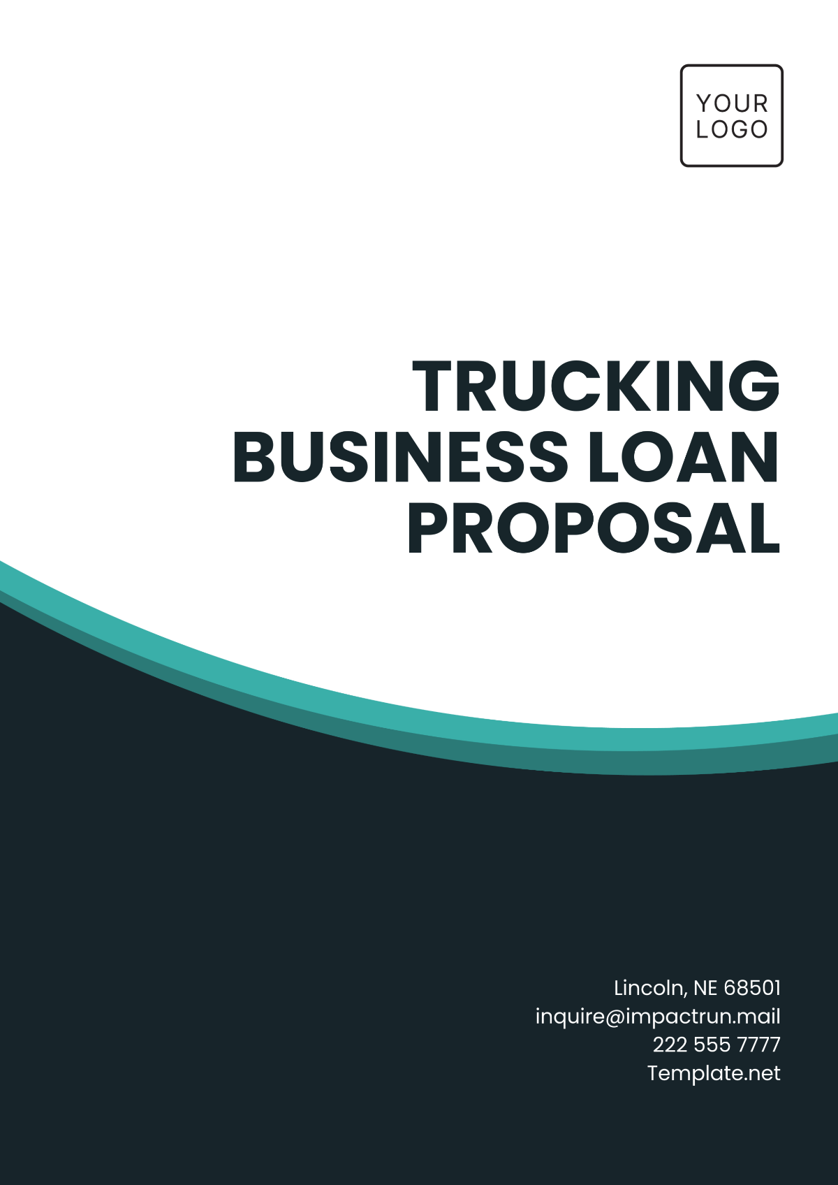 Trucking Business Loan Proposal Template - Edit Online & Download