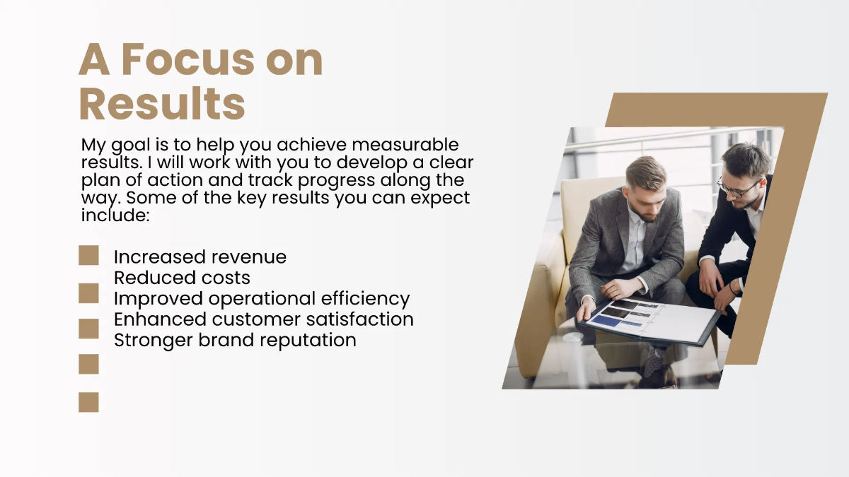 Free Consultant Presentation Template to Edit Online