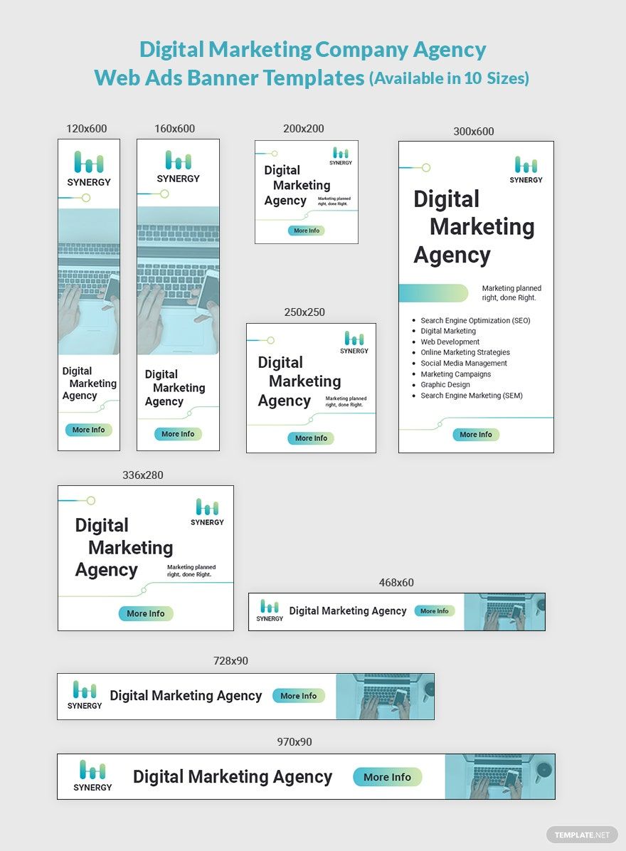 Digital Marketing Company Agency Web Ads Template
