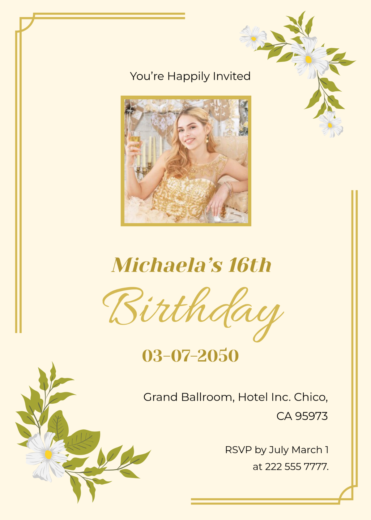 Free Editable Birthday Party Invitation Template - Edit Online & Download