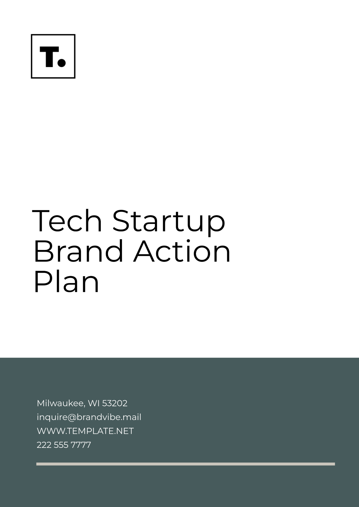 Tech Startup Brand Action Plan Template - Edit Online & Download