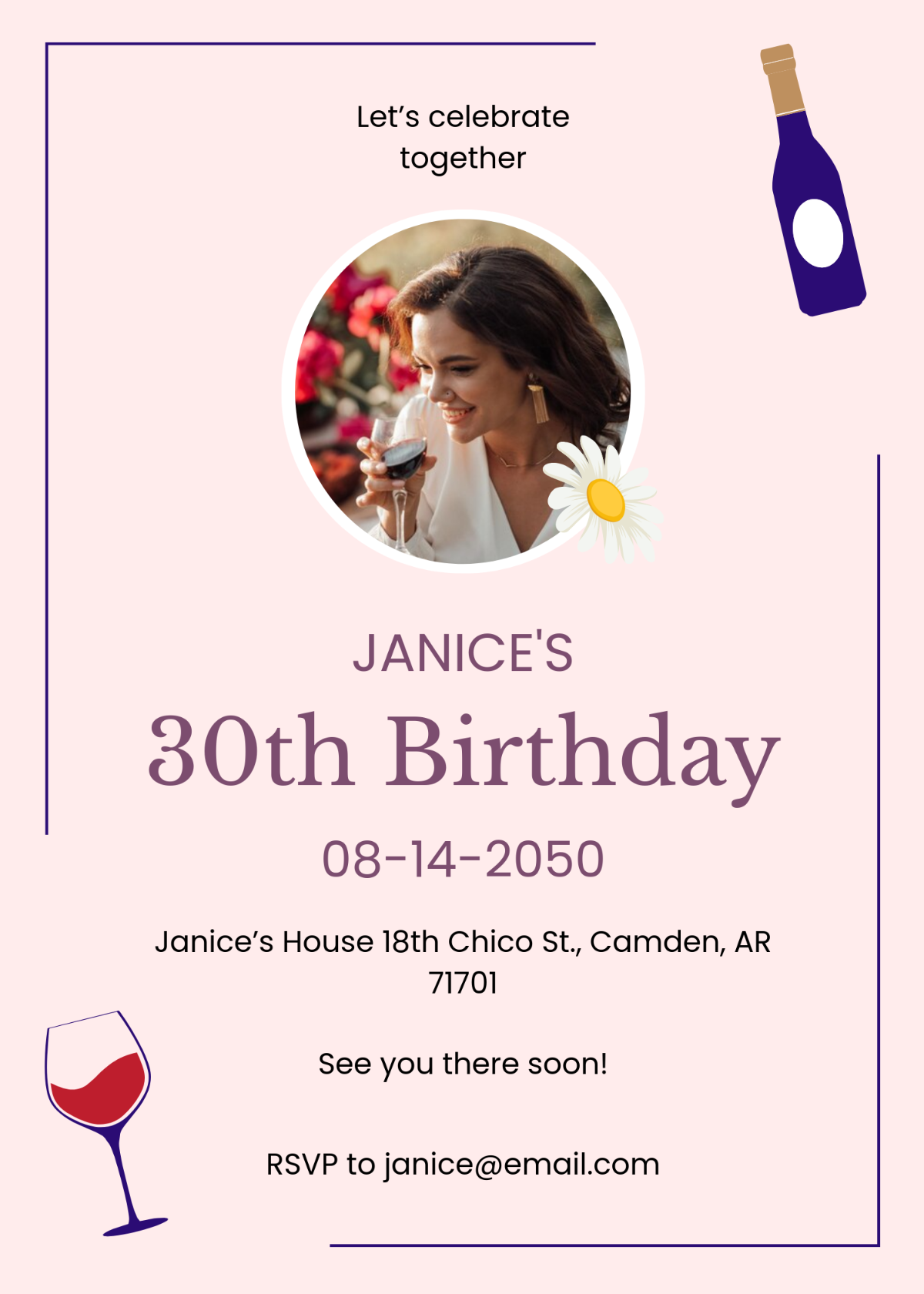 Free Birthday Party Invitation Background Template