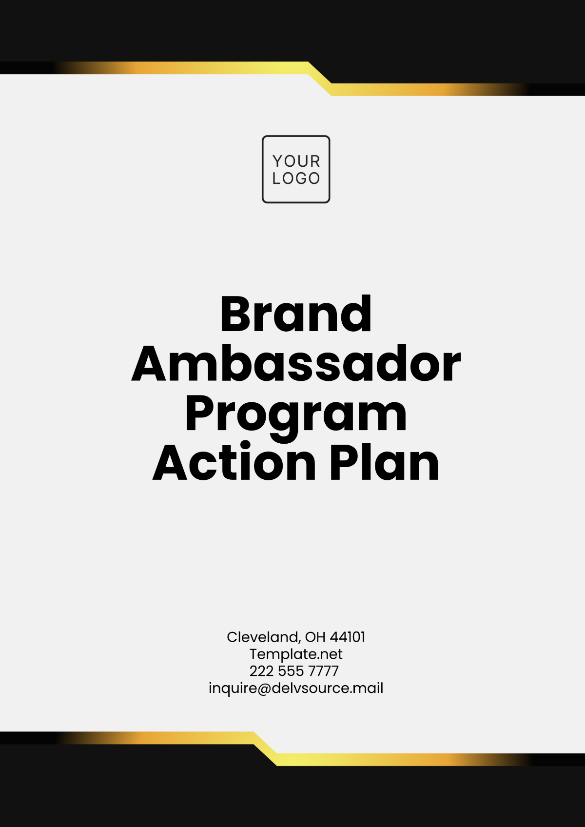 Brand Ambassador Program Action Plan Template - Edit Online & Download