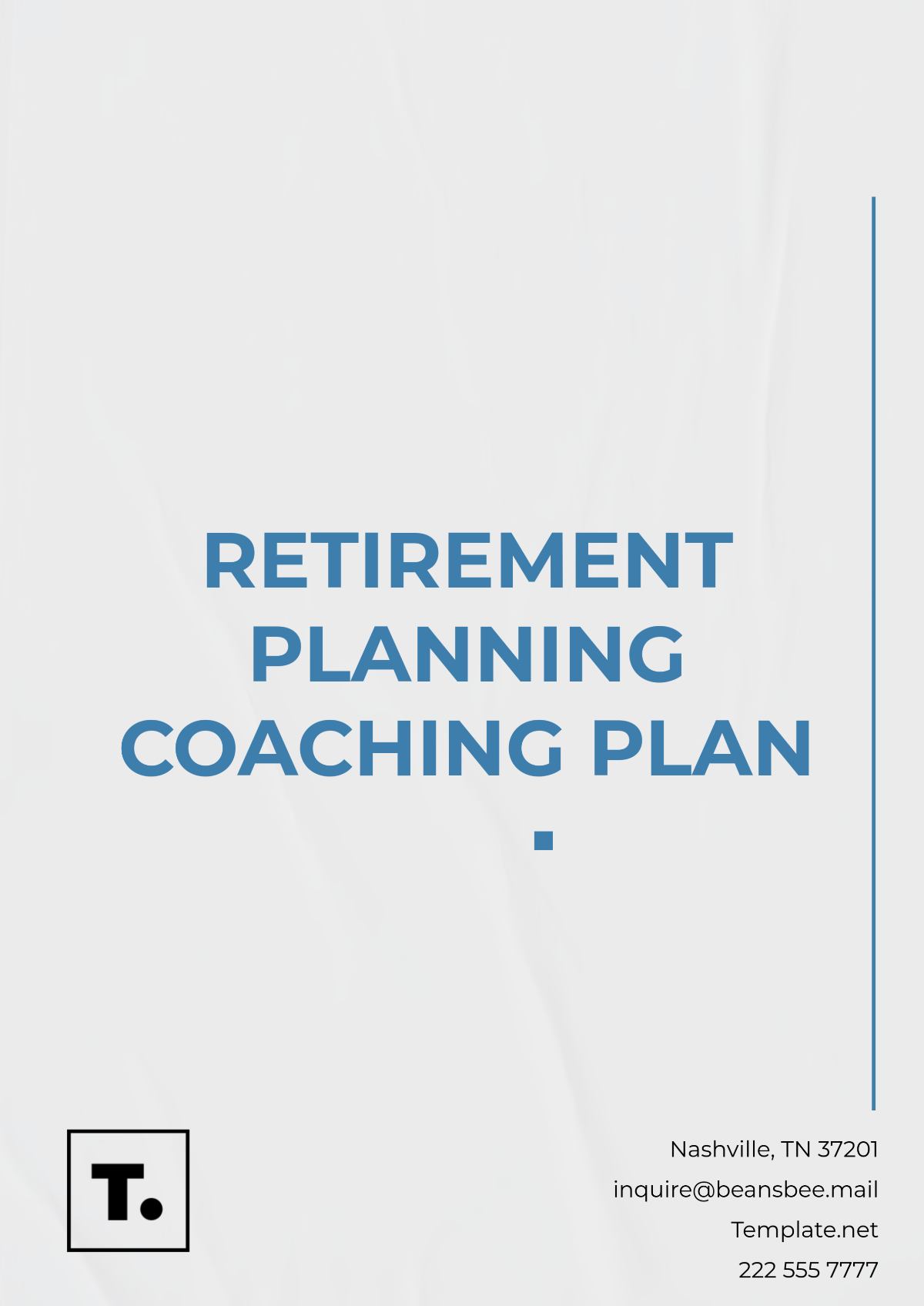 Retirement Planning Coaching Plan Template - Edit Online & Download